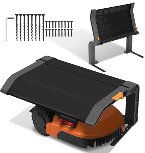 Aopunly Klappbare Mähroboter Garage für Mähroboter – Klappbare Überdachung für Rasenmäher Rasenroboter | Rasenroboter Garage für Garten Witterungsbeständig+UV-Schutz, Laub