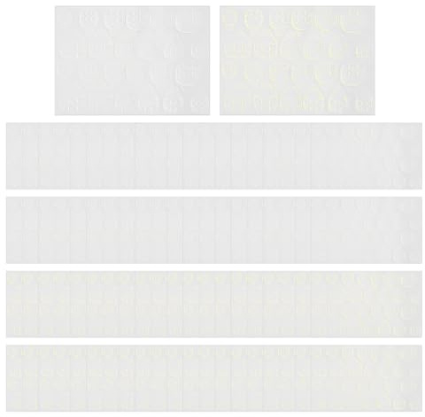 1 440 stycken dubbelsidiga nagelklistermärken, superklibbiga bärbara nagelklistermärken, transparenta flexibla klistermärken, manikyrgelélim, lämpligt för diy-naglar