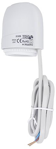 Attuatore Elettrotermico 230VAC NC, Testa della Valvola Delll'attuatore Elettrotermico NC, per il Radiatore di Riscaldamento del Pavimento del Termostato Normalmente Vicino