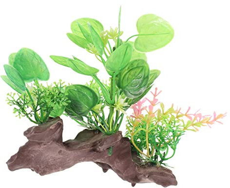 Sosoport Plante Aquatique Artificielle Simulation De Plante Aquatique Ornement Aquarium Décoratif pour Poissons Refuge sans Danger