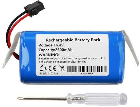 MULS 2600mAh Battery Replacement for Ultenic GW002-A2-4S1P, Concept BTX0197, VR3000 Robot Vacuum Cleaner with Tools 14.4V