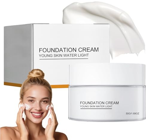Full Cover Foundation creme - Lang Anhaltende Feuchtigkeitsversorgung Camouflage Make Up Gesicht Concealer - Hellt Die Haut Auf, Augenringe Abdecken, Narben, Feine Linien, Schönheitsfehler Ab