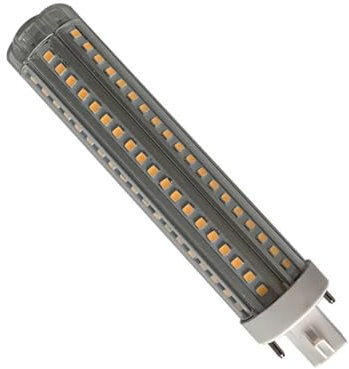 JCKJWL E14 E27 Lampadina a LED a mais 2 pin 4 pin 9 W 12 W 15 W GX24 Luce PL orizzontale 120 lm/LM Illuminazione di grandi aree(Warm White,G24D_12W)