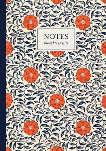 Vintage Chinese Floral Notebook: A5 Lined Notebook | Red Peonie Pattern