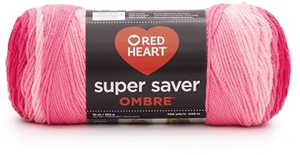 RED HEART Super Saver Ombre Yarn, Jazzy