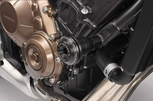 CB650R 2019/23 - Kit Sturzpads 'Warrior' (R-0821) - Aluminium Sturzschutz Rahmen Crash Sliders - inkl. Hardware-Bolzen - Motorradzubehör De Pretto Moto (DPM Race) - 100% Made in Italy