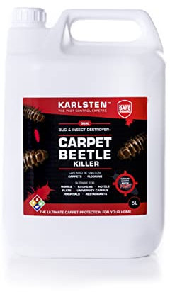 Karlsten Carpet Beetle Killer -Ultra Strong Pro Carpet Beetle protection - For Use On Carpets 5 Litre