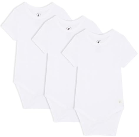 Bramble & Bear Body Bebé Manga Corta Pack de 3/6 - Body Bebé Unisex de Algodón Orgánico para Bebés de 0 a 3 años