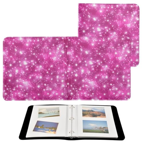 JUMBEAR Álbum de fotos grande autoadhesivo con 20 páginas, álbum de recortes para boda, familia, bebé, vacaciones, estrellas brillantes