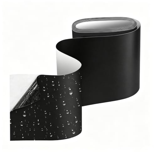 WHWWAN 10x160cm Parches de Reparación de Nylon Autoadhesivo | Parches para Toldos Exterior, Parche Lona, para Parche Reparacion Ropa, Muebles, Asiento de Coche(Negro)
