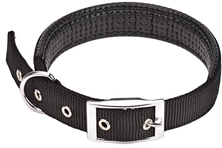 CtopoGo Collare Regolabile Comfy Collare per Cani Piccoli/Medi/Grandi, Collo 12-24 L-Collo 50-60cm Nero