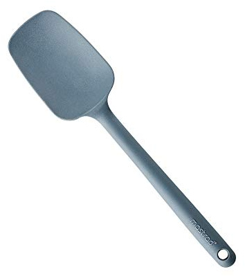 MASTRAD - F10414 - Spatule - Cuillère - Préparation Cuisson Mélanger - Unibloc - En Silicone - Ne Raye Pas Les Casseroles - Grise, Gris