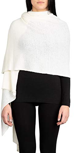 Kemailù - BENNY Stola classica misto cashmere - Donna (Bianco)