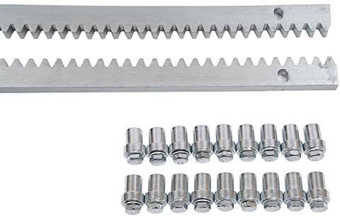 6pcs 1m Automatic Sliding Gate Tooth Rail Track Heavy Duty Gear Rack for Electric Opener, Motorised Garage Door Gates