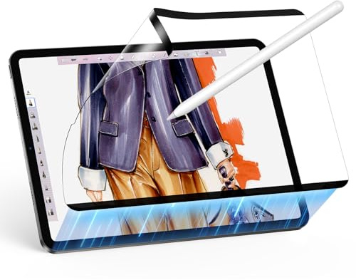 ESR Paper-Feel Magnetic Screen Protector for iPad Pro 12.9 Inch (6th/5th/4th/3rd Generation, 2022/2021/2020/2018), Write and Draw Like on Paper, Detachable and Reusable, Matte Finish