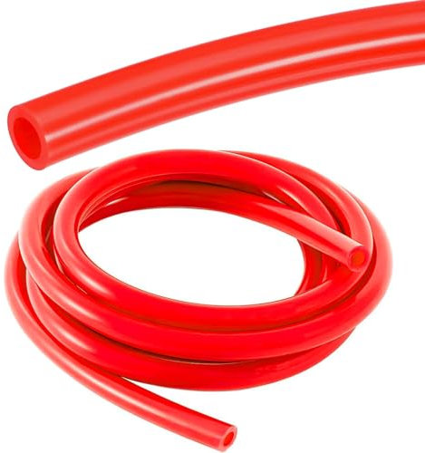 Manguera De Vacío Tubo De Silicona Diámetro Interior 5 mm Diámetro Exterior 8 mm Tubo De Vacío De Silicona Universal Para Todos Los Accesorios De Vacío Turbo De Calibre De Bomba (Rojo)