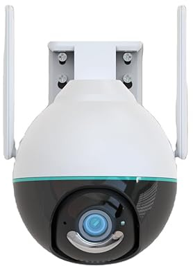 Daewoo EP506 4MP WiFi roterande utomhuskamera, rörelsedetektering och spårning, POE-anslutning, ljuddetektering, nattseende i färg, filtrering av människokroppen