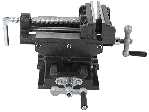Bohrmaschinen-Schraubstock, X-Y-Klemme, Maschinenschlitten, Metallfräsen, Gleitschraubstock, Hochpräzise Tischbohrmaschine, Flachzangen-Werkzeuge, 12,7 Cm, 2-Wege-HD
