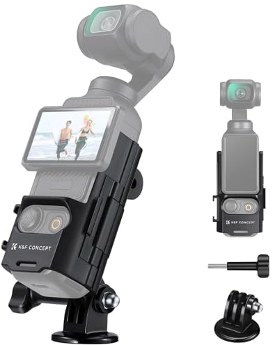 K&F CONCEPT Adaptateur d’Extension Cadre et Vis en T Forme et Adaptateur de 1/4 et Accessoires pour DJI Osmo Pocket 3