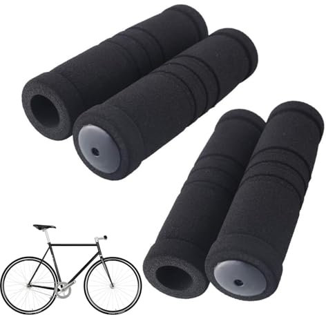 4 Pcs Foam Sponge Bike Handlebar Covers Bicycle Nonslip Handlebar Hand Grips Covers Bike Handle Bar Accessories for Bikes