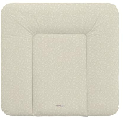 TRÄUMELAND - Cambiador de pañales para jardín | Impermeable y lavable con diseño floral | cambiador de fieltro térmico y PVC sin ftalatos, 75 x 75 cm