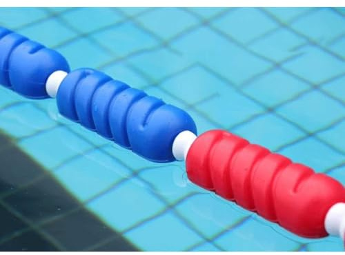 Adjustable Swimming Pool Lane Divider Rope with Safety Buoys for Swim Training and Safety