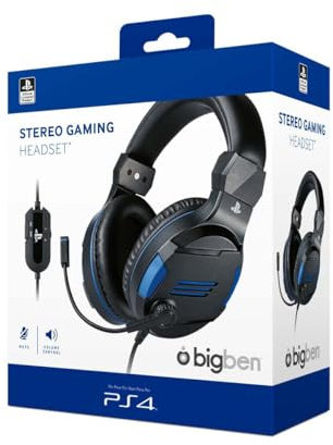 Auriculares Gaming Stereo Sony Oficial PS4 Bigben Interactive - Compatible con PS5