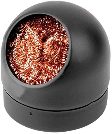 MMOBIEL Soldering Tip Iron Cleaner, Solder Tip Cleaning Wire and Metal Brass Holder Station