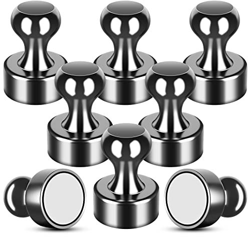Magnete Stark, 8 Stück 12 mm x 16 mm Schwarze Magnete für Magnettafel, Neodym Magnet Extra Stark, Kühlschrankmagnete, Magnet Klein, Kleine Magnets für Kühlschrank, Whiteboard, Karte, Foto