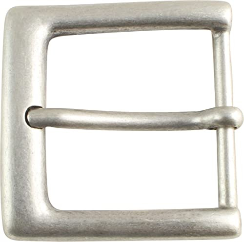 Fibbia per cintura 4,5 cm | fibbia intercambiabile 45 mm solida | fibbia a spillo | per cinture intercambiabili fino a 4,5 cm di larghezza | argento antico