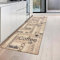 Teppich-Traum Küchenläufer in beige mit Gelrücken und schwarz braunem Schriftzug Coffee Cappuccino Espresso Macchiato, 67 x 180 cm
