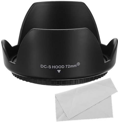 PATIKIL Parasol de Objetivo de 72mm, Reversible, con Diseño de Floreses para Bloquear el Exceso de Luz Solar, Reducir el Flare y el Deslumbramiento, Mejorar la Fotografía