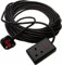 Masterpart Main Extension Lead Single Gang 1 Way Socket Power 15 Metre Cable 13A Black