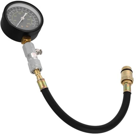 YOSADIER Motorkompressionstester Kit Präzises Kompressionsmessgerät für Benzinmotoren Langlebige Metallkonstruktion Mehrzweck Druckmessgerät Auto Werkzeug zur Motorprüfung