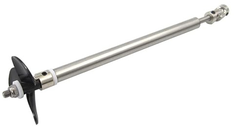 Ensemble Arbre en Acier Inoxydable 5mm pour Bateau RC avec Hélice 52mm - Système D'Entraînement Haute Efficacité pour Bateaux-Appâts Et Navires Modèles(5.00mm,20CM/14CM)