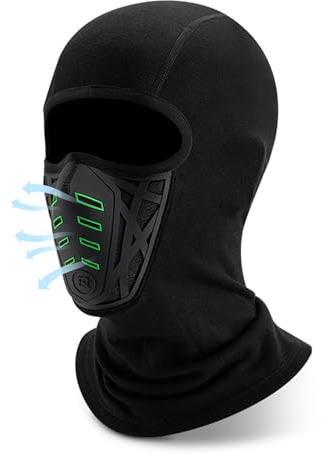 ROCKBROS Passamontagna Moto Invernale Balaclava Sottocasco Bici per Uomo e Donna Antivento Traspirante Termico Caldo Maschera Multifunzionale per Ciclismo Sci Snowboard