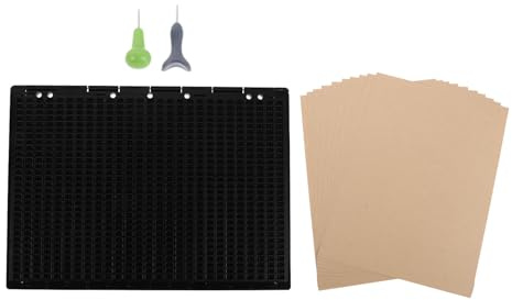 UTHCLO Set Lavagna Braille Plastica Riutilizzabile con Penna per Scrittura Braille Portatile, Strumento di Apprendimento Tattile per Non Vedenti Adatto a Scuola, Casa e Viaggio, Kit 27