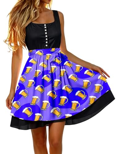 Dirndl förkläde Dirndl förkläde individuellt med rosett smutsavvisande Dirndlförkläden kostymförkläde med knytband Dirndl-förkläde dam för bayersk ölfest oktoberfest outfit