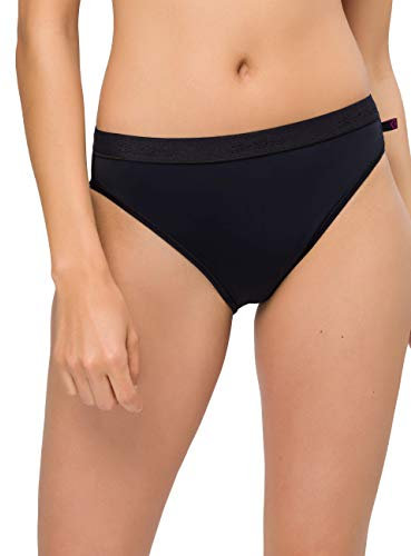 BeeDees Damen Taillenslip Microfun Tai (5-er Pack) schwarz | 36