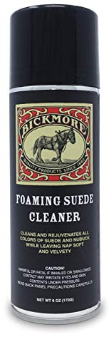 Bickmore Foaming Suede Cleaner Spray - Suede & Nubuck Stain Remover for Shoes, Boots, and Accessories