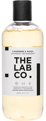 The Lab Co. Cashmere & Wool Laundry Detergent 300ml | Non Bio Laundry Wash for Cashmere, Wool, Merino & Mohair | Hand & Machine Wash Formula | Myrrh, Cinnamon & Cedarwood Fragrance | Up to 20 Washes