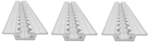 lasiprofi Airlineschiene Flügel Oben: 60 x 11 mm, 2.000 mm, 2er Set | Zurrschiene | 200 cm | kompatibel mit Fittingen | Silber eloxiert | für Transporter, Wohnwagen, Sprinter UVM. | Aluminium | 2 m