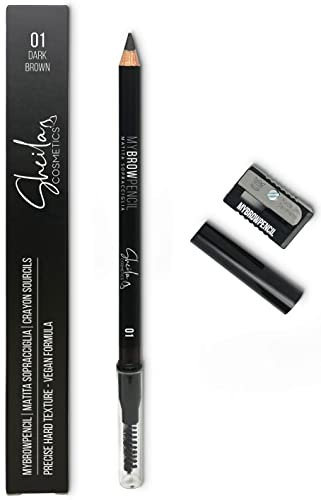 Sheila Cosmetics My Brow Pencil Matita Sopracciglia con Formula Rigida Dermatologicamente Testata | Made in Italy (01 Dark Brown)