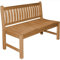 Teako Design Teakholz Bank Arezzo Massivholz Wetterfest, Verschiedene Größen, für den Außenbereich geeignet, Outdoor-Möbel, FLEGT-lizenziert, Holzbank (120 cm), TB-1211-x