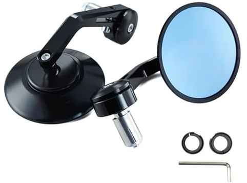 Espejo retrovisor Moto para FB Mondial para Flat para Track HPS 125300 para Hipster Imola SMT SMX 125 Espejos Extremo Barra Motocicleta Retrovisor Punta Manillar Retro Espejos Moto