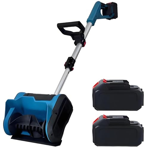 forplubossmmp Pala Quitanieves Eléctrica Inalámbrica De 21v 2800 RPM, 31cm De Ancho Y 8 M De Alcance. Pala Quitanieves A Batería, 3 Kg, Ligera, para Entradas De Vehículos, Escalones Y Patios