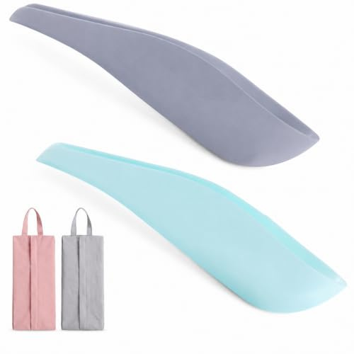 FeiFanChoice Pack of 2 Portable Urinella for Women, Reusable Urinal for Standing Peeing Aid with 2 Storage Bags for Camping, Hiking, Travel, Outdoor, Car, Skiing