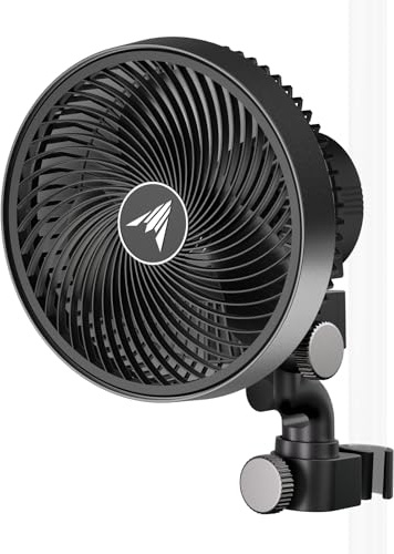 AC Infinity CLOUDRAY A6 – Clip-Ventilator 150mm für Grow Zelte mit langlebigem EC-Motor, 10 dynamischen Windstufen, IP54, manuelle Schwenkfunktion, zur Umluft und Kühlung im Indoor Grow