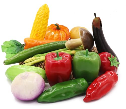 Tuxiaobu 17 verdure artificiali, verdure finte, realistiche, peperoni, patate, zucche, pomodori, carote, cipolle, funghi, melanzane, cetrioli, asparagi, decorazioni per casa, cucina, festival, Natale