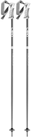 Leki Bastoncini da Sci Bliss, Gunmetal-Dark Anthracite-White, 110CM
